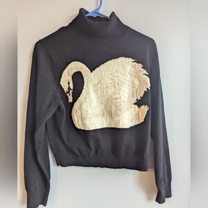 Favorite Child Black Swan Turtleneck Sweater